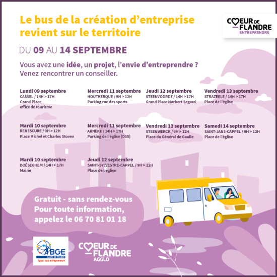 Envie d'entreprendre ? Venez rencontrer les conseillers de la BGE !